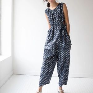 Caron Callahan Goa Jumpsuit in Navy Cowry (Size M)